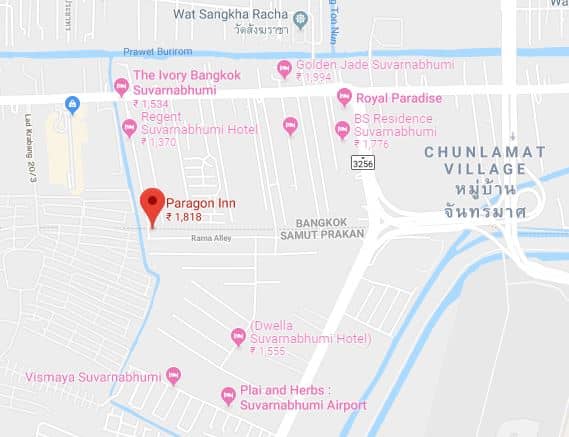 paragon inn-map
