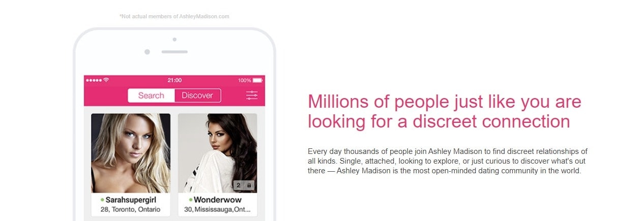 Millions of people search a partner - ashley madison review