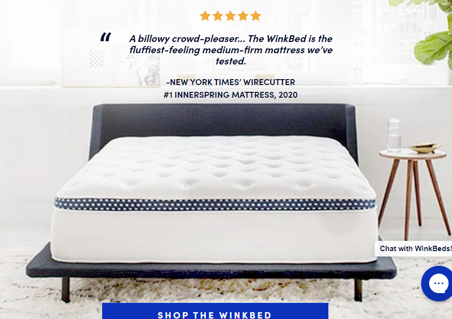 WinkBeds Luxury Hybrid Mattress - The Best Bed for Better Sleep