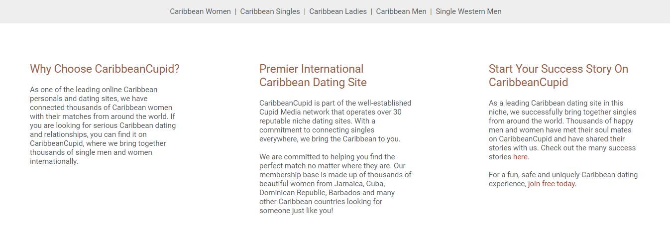 Why Choose CaribbeanCupid