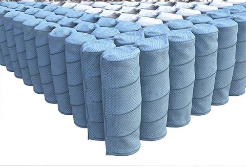 Pocketed coils in spring mattresses
