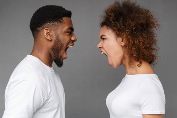 arguing couple