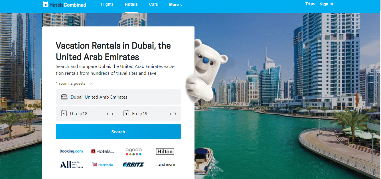 Vacation Rentals in Dubai, the United Arab Emirates